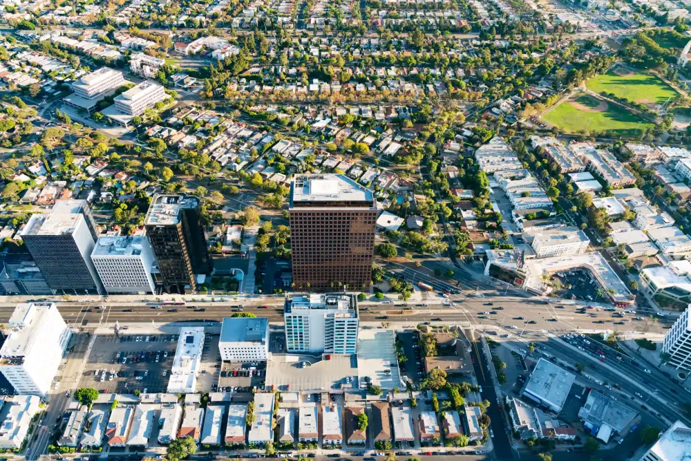 aerial view of buildings on wilshire blvd in westw 2026 03 26 11 56 00 utc1